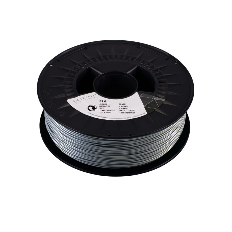 PLA - Filamento Smartfil 1kg - 1.75mm - Silver (Gris Metalico)